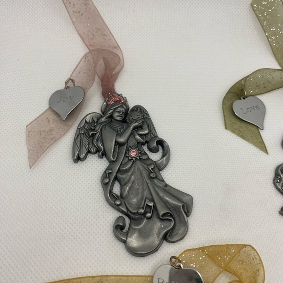 Gloria Duchin Silver Tone Pewter Angels - Picture 3 of 7